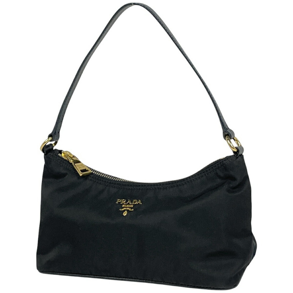 Prada Logo Handbag Accessory Clutch Nero Black